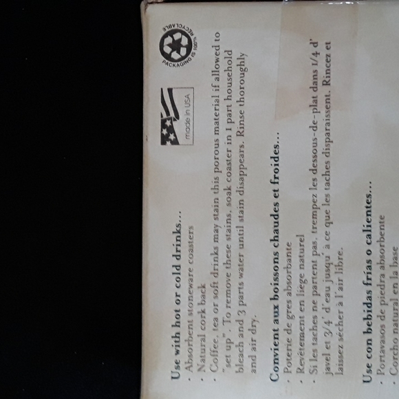 Counter Art - Absorbent Coasters - Vegetables - set of 4 - Picture 7 of 8